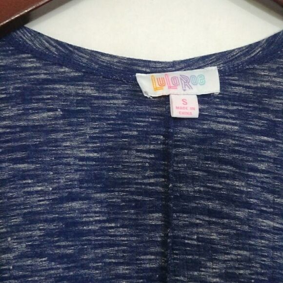 Lularoe Sarah Cardigan Duster Blue Heathered Small Women's - Picture 5 of 5
